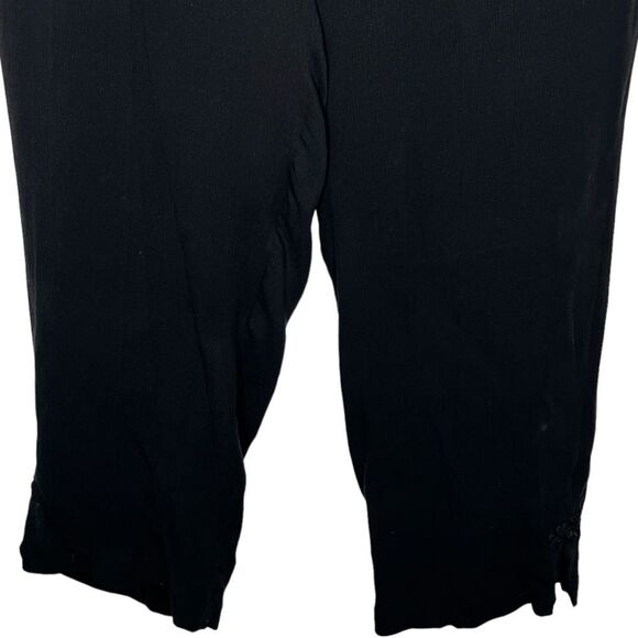 Vintage Via Seta Black Silk Pants - Picture 3 of 6